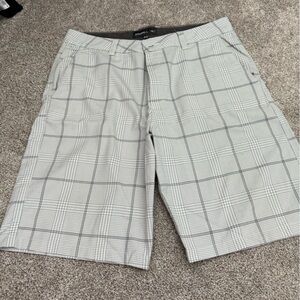 EUC - O'Neill Light Gray Checkered Shorts
